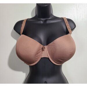Smart & Sexy Adjustable Bra Underwire Padded Brown 42DD